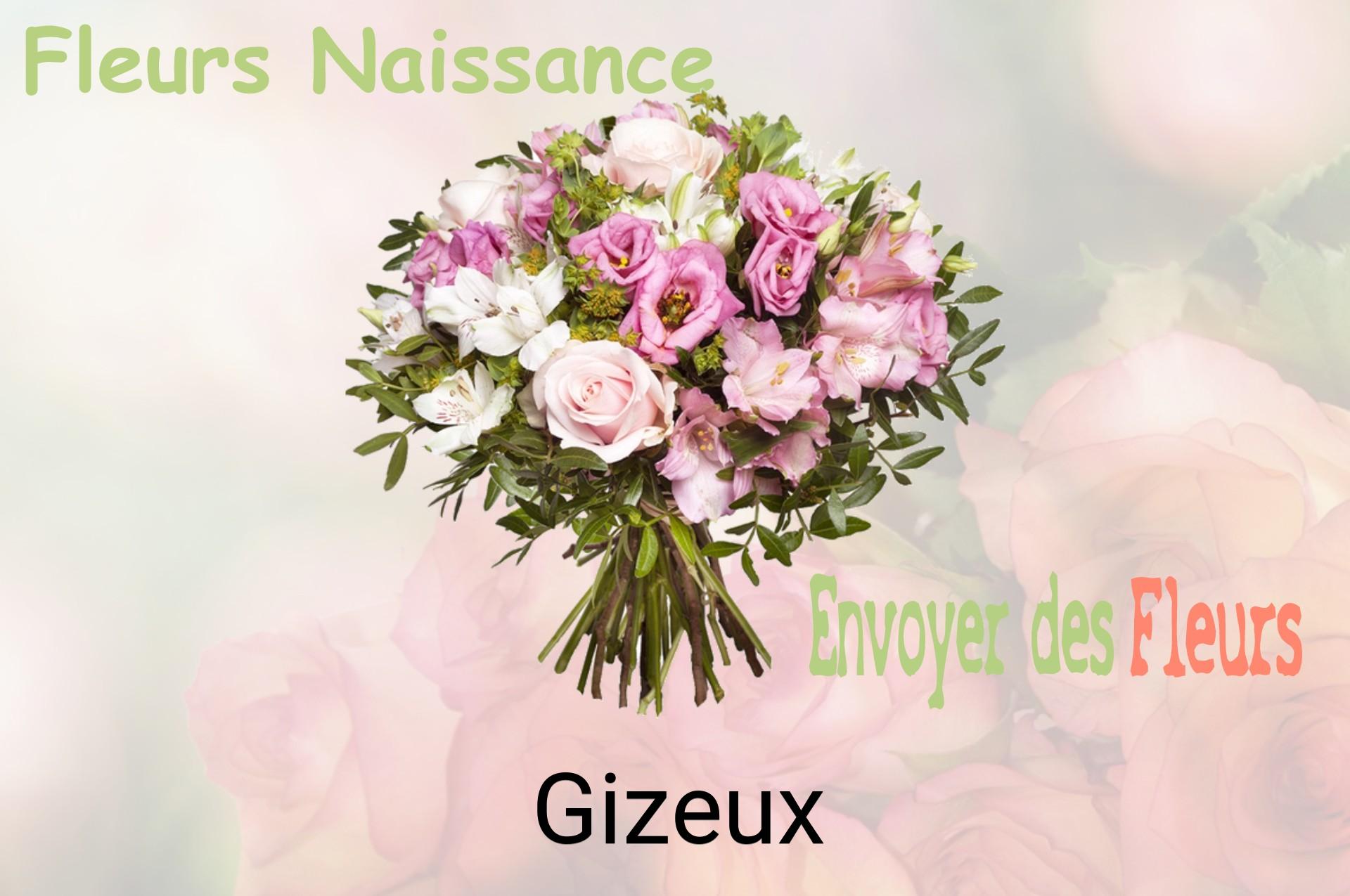 Bouquet de fleurs de naissance livré à Gizeux